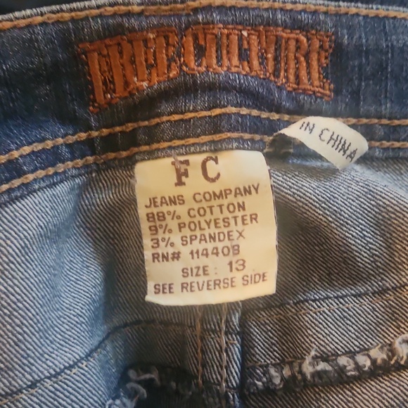 Free culture jeans size 13 - Picture 3 of 5